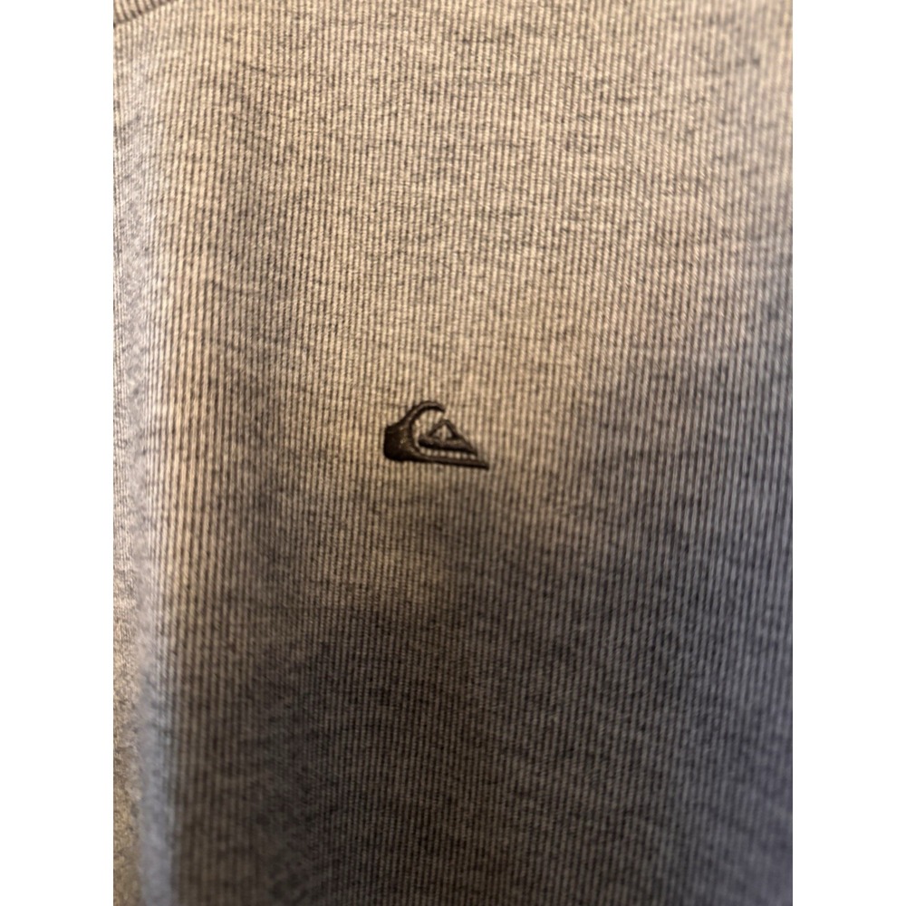 Quiksilver Malvern Soft Touch Crewneck Sweatshirt Mens XL Gray Embroidered Logo - Picture 3 of 6